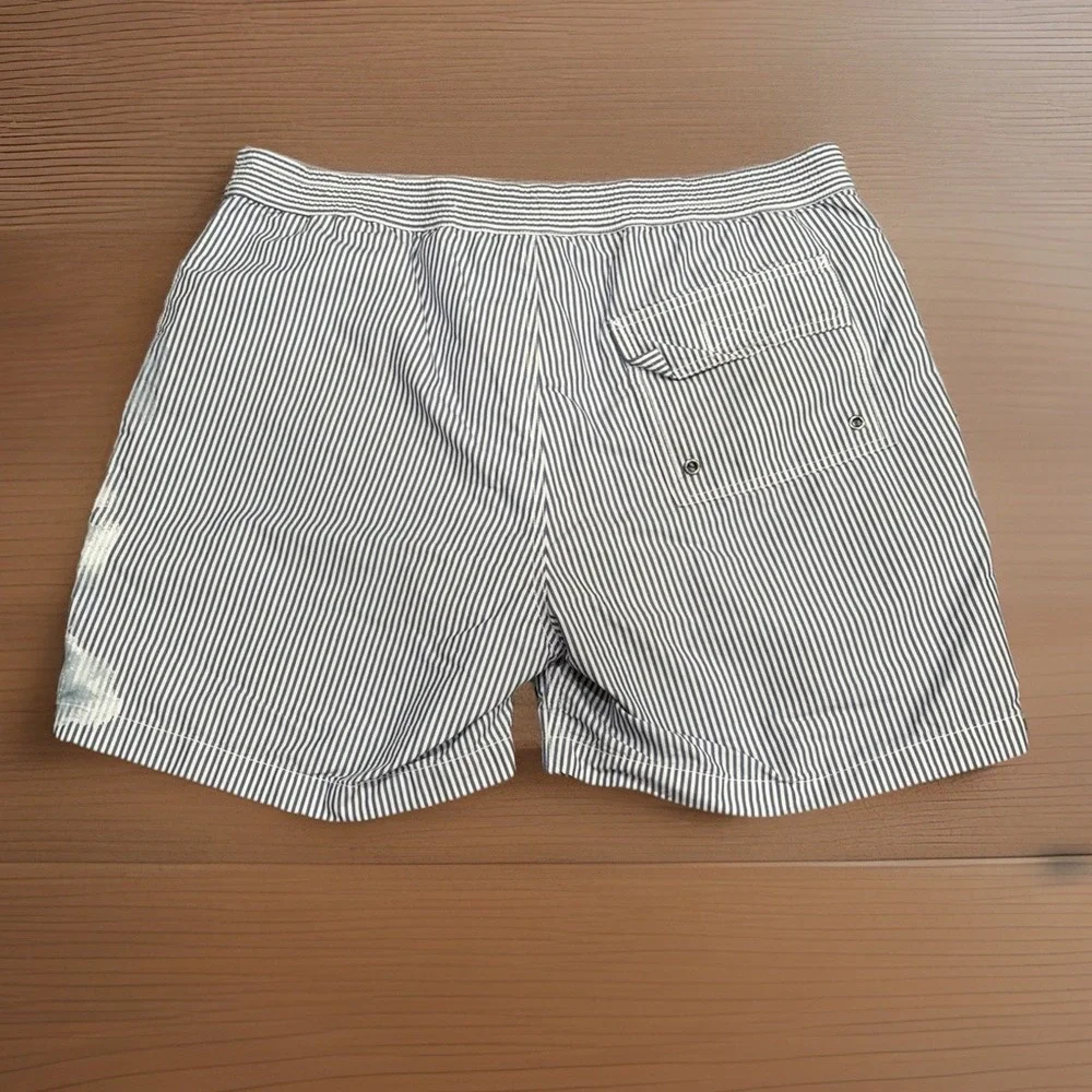 Polo Ralph Lauren Swim Trunks Mens Large Striped Nautical Lighthouse‎ Sailing